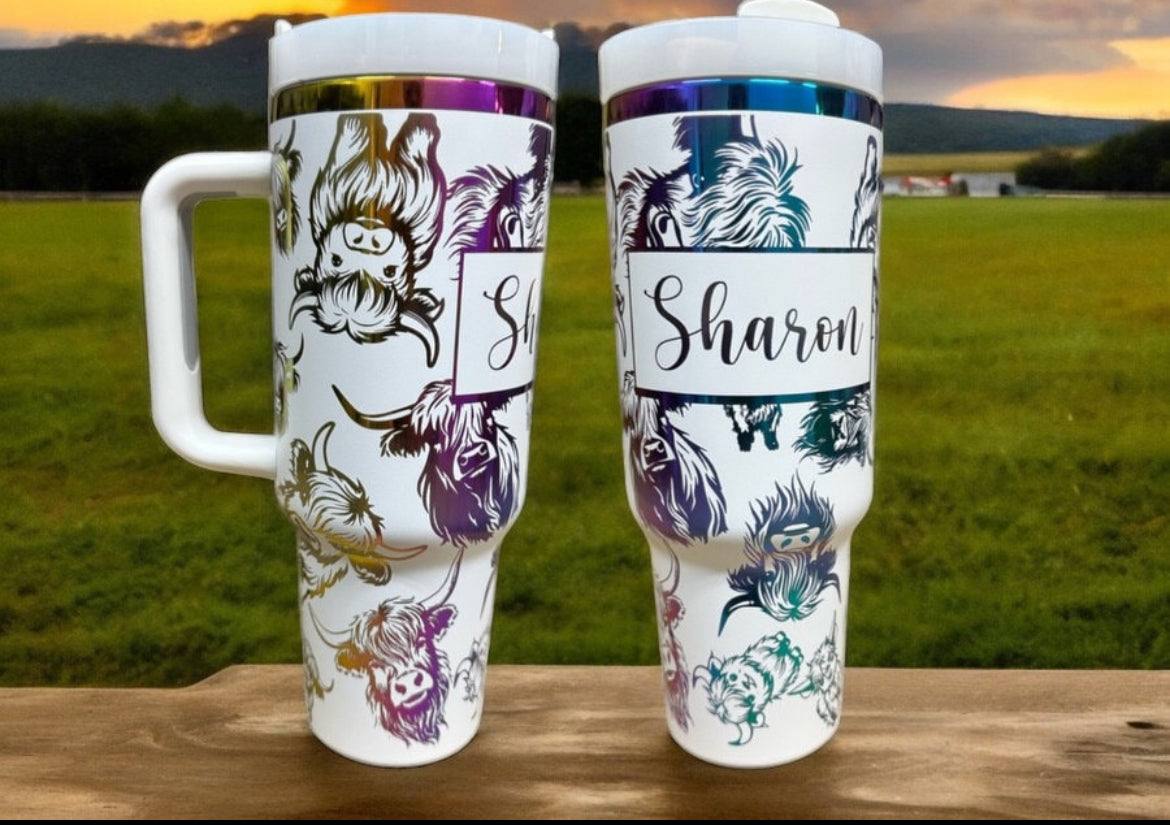 Highland Cows 40oz Tumbler