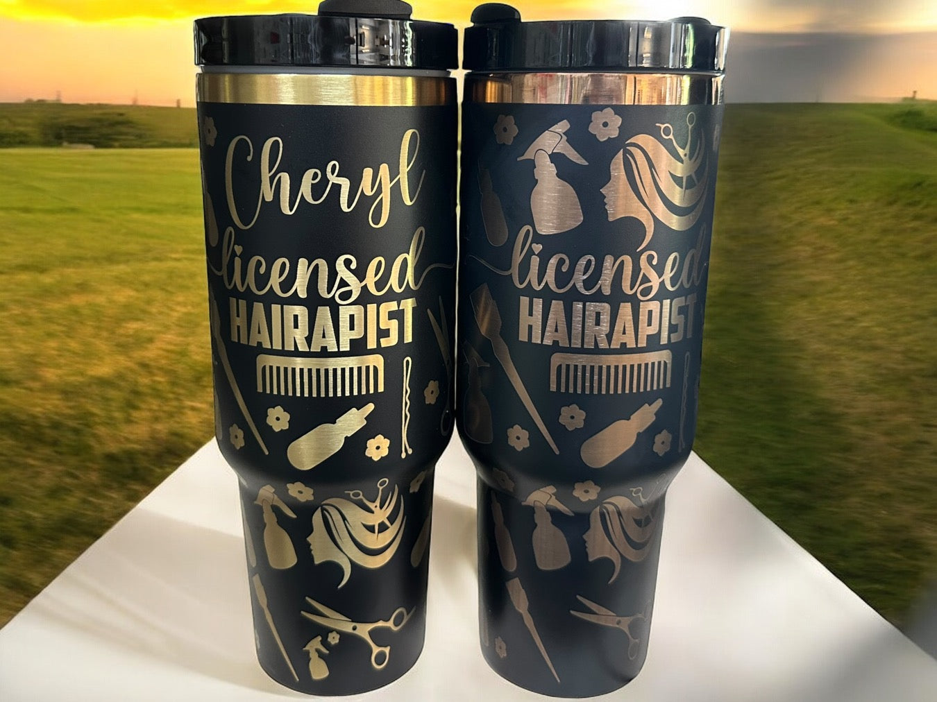 Hair Stylist Theme 40oz Tumbler