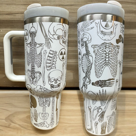 Skeleton 40oz Tumbler